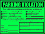 Parking Violations Stickers Notices