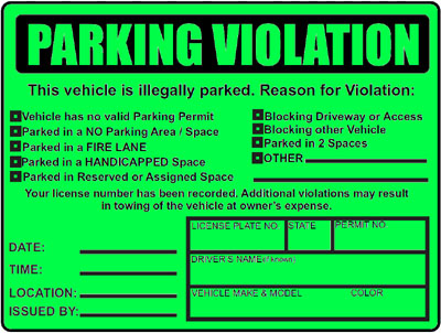 PVS04 - Parking Violation Stickers - Notice of Illegal Parking